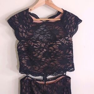 City Triangles Women's Black Lace Dress Size 15